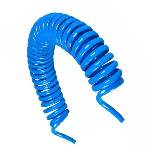 Mangueira Espiral PU 7,5m sem conector Azul Hidraflux